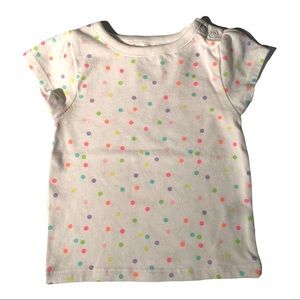 5/$25 Garanimals Polkadots Top Short Sleeve Shirt Baby 3-6 Mths